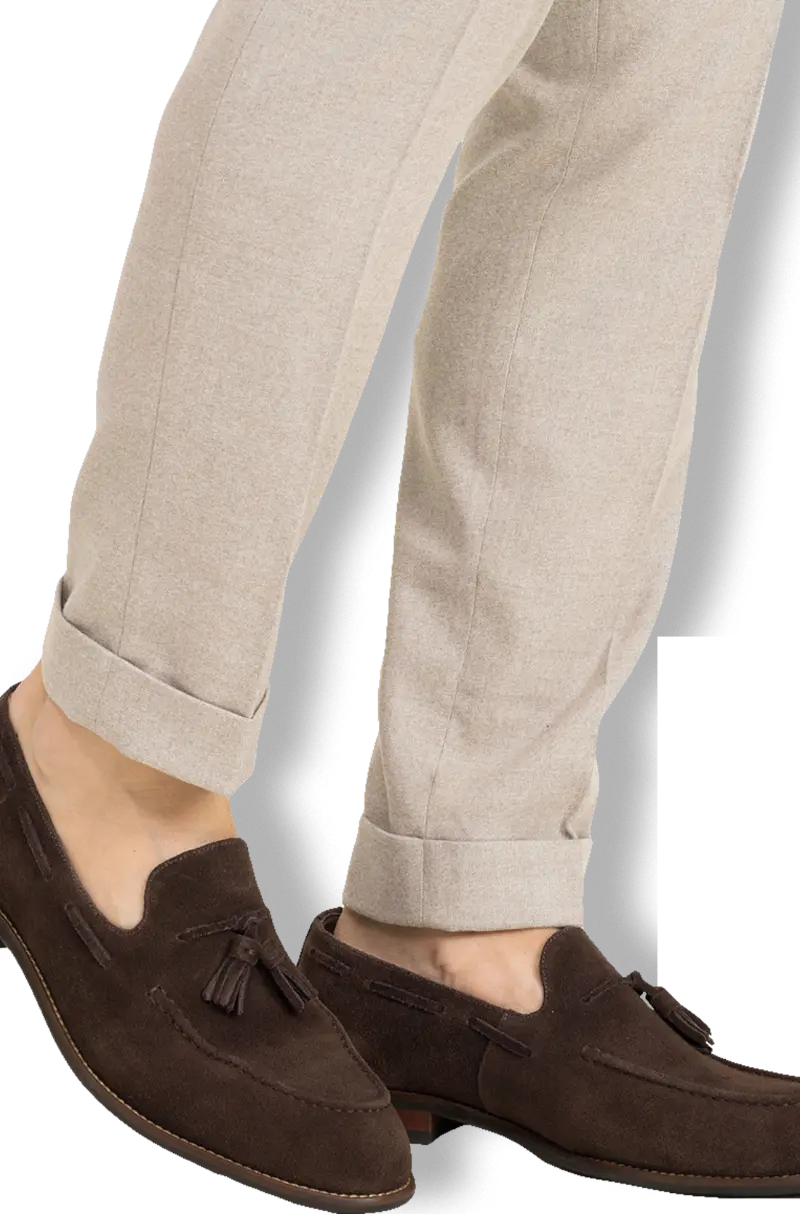 Zapatos Ante Borlas Marrón | Kiko Bigot