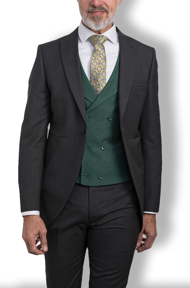 Chaleco Cruzado Verde Oscuro | Kiko Bigot