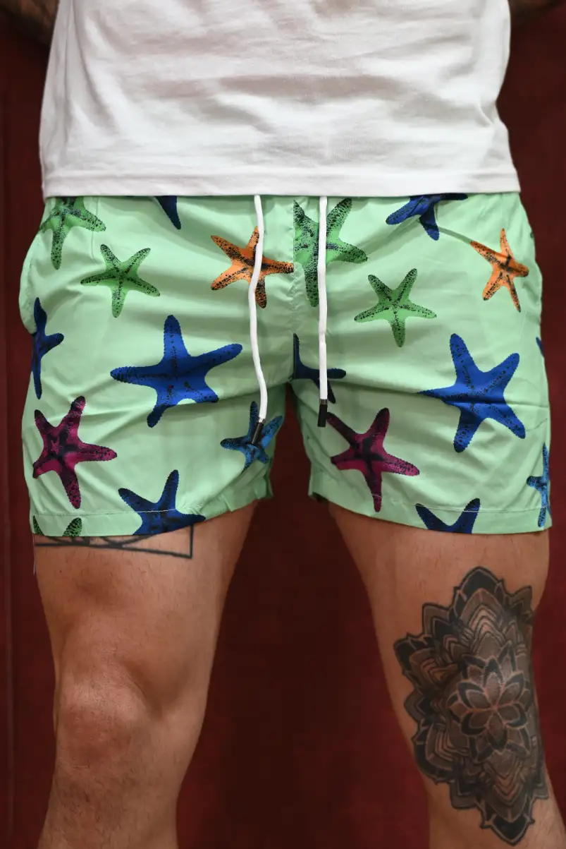 Bañador Estrellas Verde | Kiko Bigot