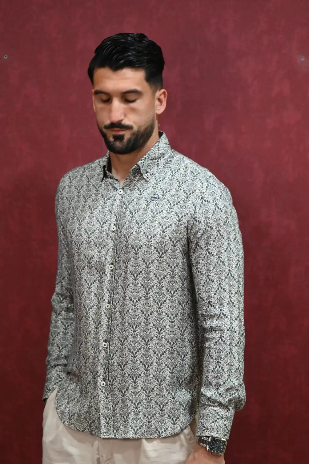 Camisa Ramas Verde | Kiko Bigot
