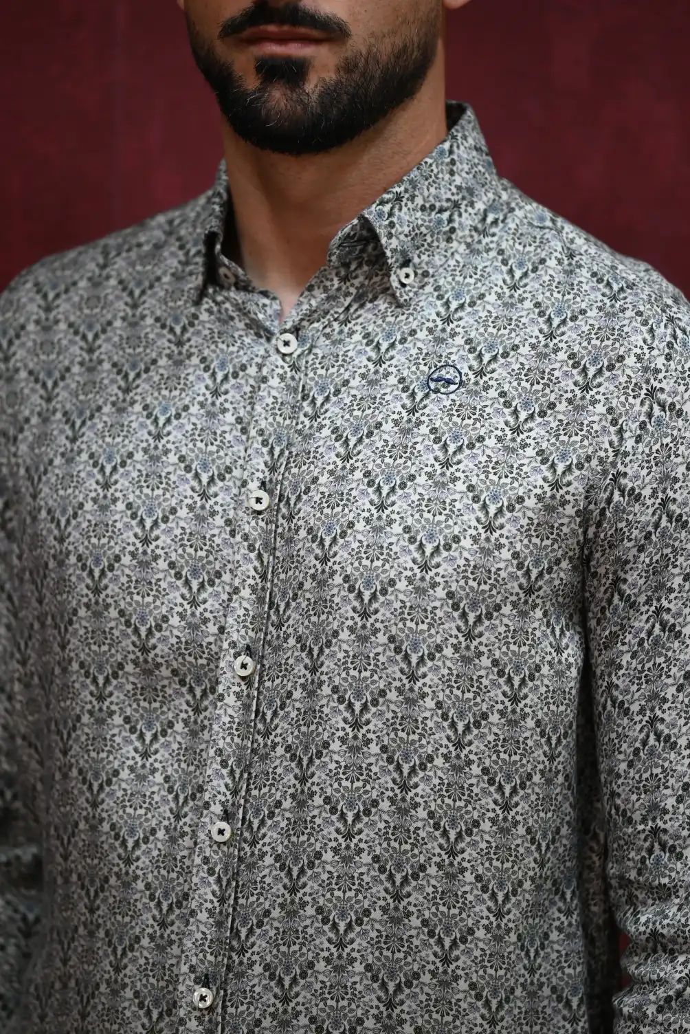 Camisa Ramas Verde | Kiko Bigot