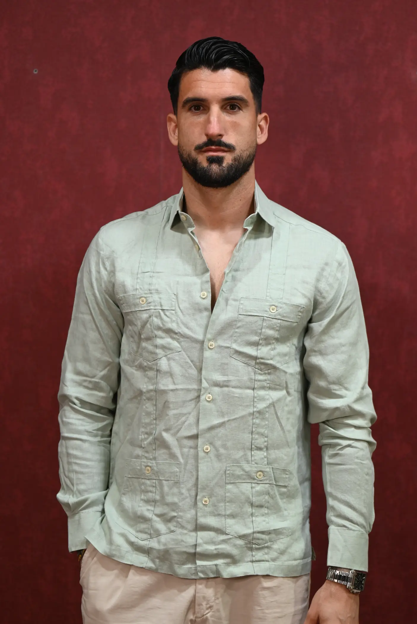 Guayabera Verde Claro | Kiko Bigot